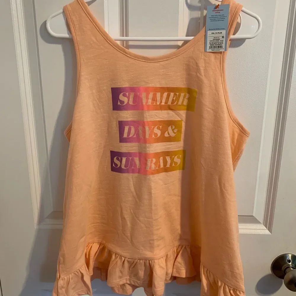 Cat & Jack Size XXL girls Light Peach Tank Top